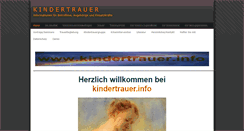 Desktop Screenshot of kindertrauer.info